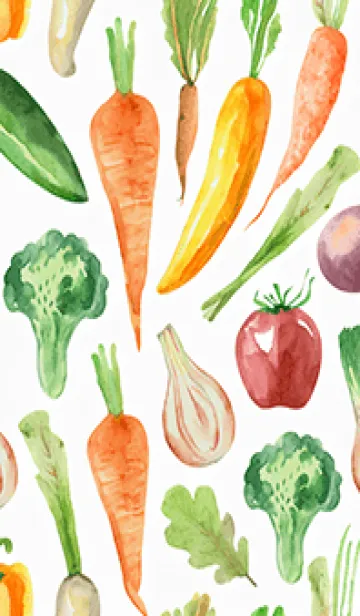 [LINE着せ替え] 【シンプル】お野菜の着せかえ#609の画像1