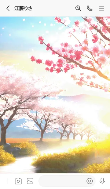 [LINE着せ替え] 優美な春の風景の着せかえ(Spring-503)の画像2