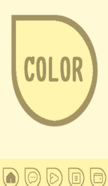 [LINE着せ替え] yellow color J60の画像1