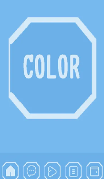 [LINE着せ替え] blue color K56の画像1