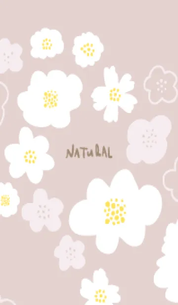 [LINE着せ替え] 白いふわふわした花9の画像1