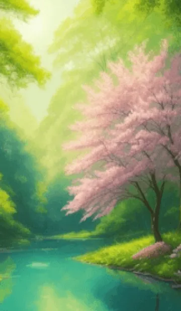 [LINE着せ替え] 田園風光-春の丘の草原 ePnkPの画像1