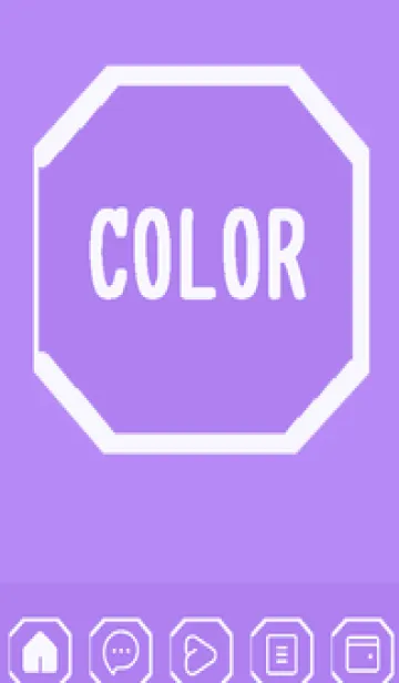 [LINE着せ替え] purple color K56の画像1