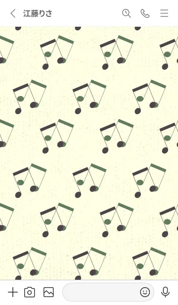 [LINE着せ替え] 2連符柄  チャコールグレイの画像2