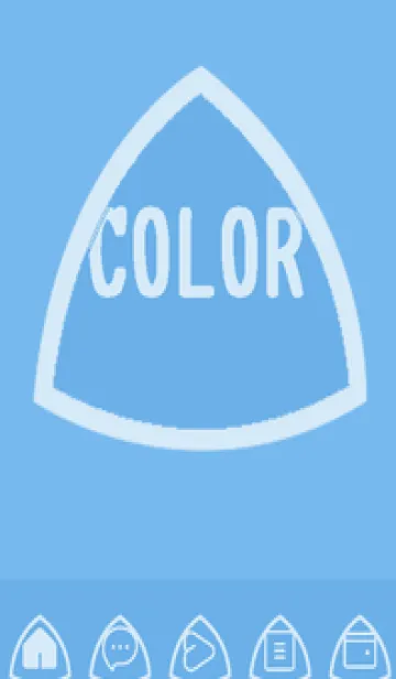 [LINE着せ替え] blue color L56の画像1