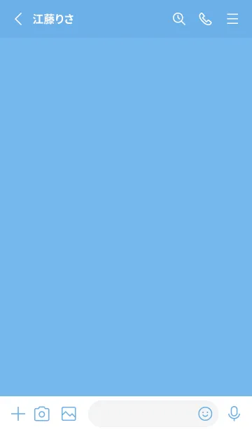 [LINE着せ替え] blue color L56の画像2