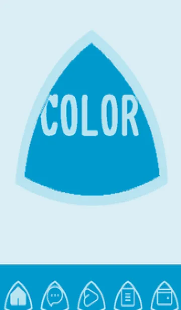 [LINE着せ替え] blue color L57の画像1