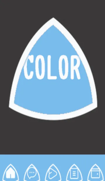 [LINE着せ替え] blue color L60の画像1