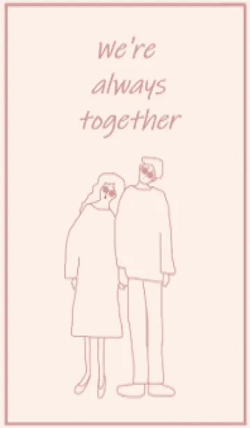 [LINE着せ替え] We're always together / ivorypinkの画像1