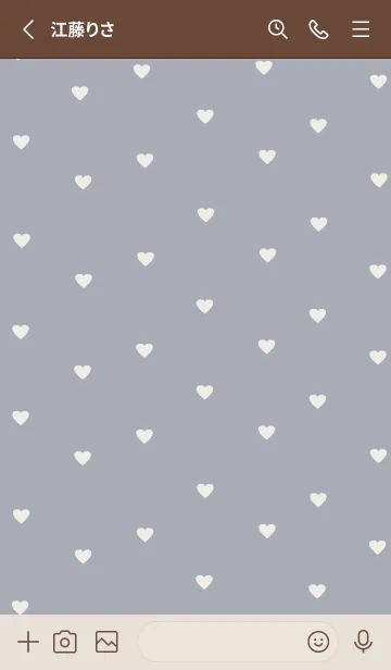 [LINE着せ替え] pattern_heart :bluebeigeの画像2