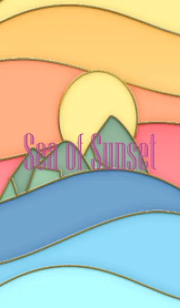 [LINE着せ替え] Sea of Sunset Enamel Pin 14の画像1