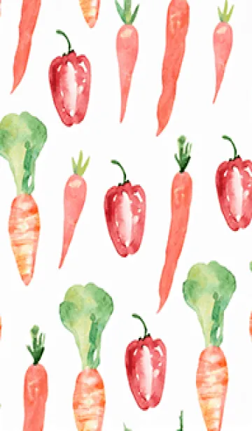 [LINE着せ替え] 【シンプル】お野菜の着せかえ#619の画像1