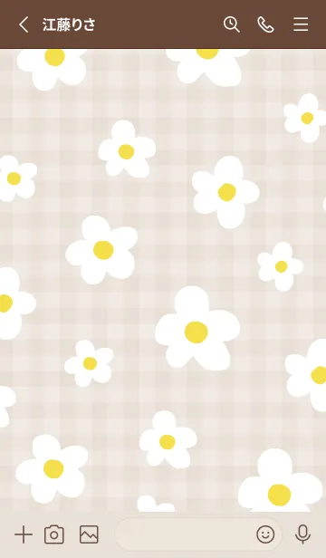 [LINE着せ替え] 北欧風 白い花22の画像2
