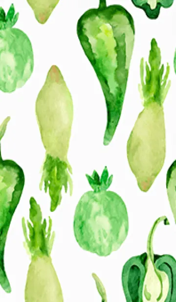 [LINE着せ替え] 【シンプル】お野菜の着せかえ#620の画像1
