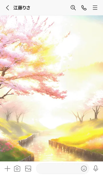 [LINE着せ替え] 優美な春の風景の着せかえ(Spring-514)の画像2