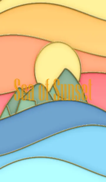 [LINE着せ替え] Sea of Sunset Enamel Pin 15の画像1
