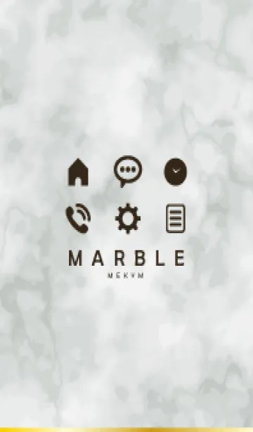 [LINE着せ替え] MONOTONE MARBLE-ICON 35の画像1