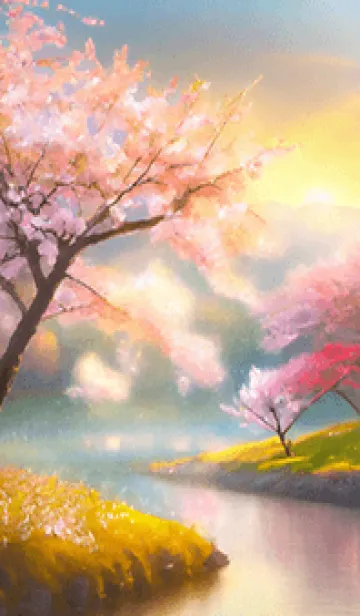 [LINE着せ替え] 優美な春の風景の着せかえ(Spring-519)の画像1