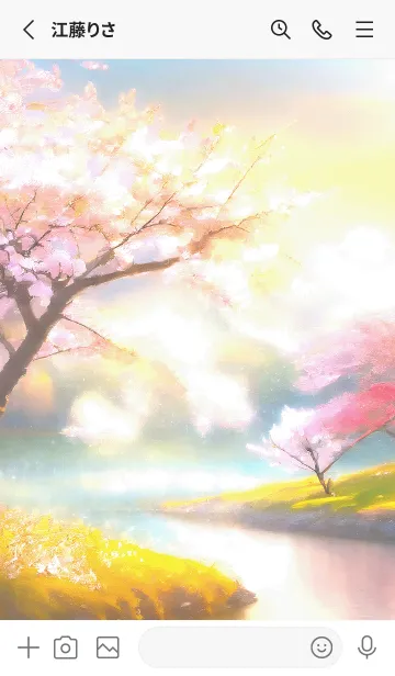 [LINE着せ替え] 優美な春の風景の着せかえ(Spring-519)の画像2