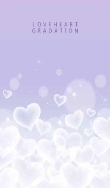 [LINE着せ替え] LOVE HEART GRADATION Purple&Pink 27の画像1