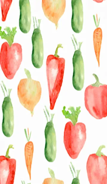 [LINE着せ替え] 【シンプル】お野菜の着せかえ#631の画像1