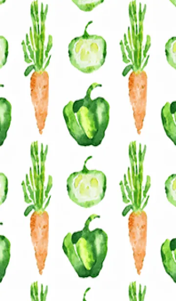 [LINE着せ替え] 【シンプル】お野菜の着せかえ#632の画像1