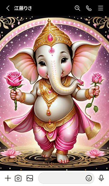 [LINE着せ替え] Pink Ganesha: wealth & Rich Theme (JP)の画像2