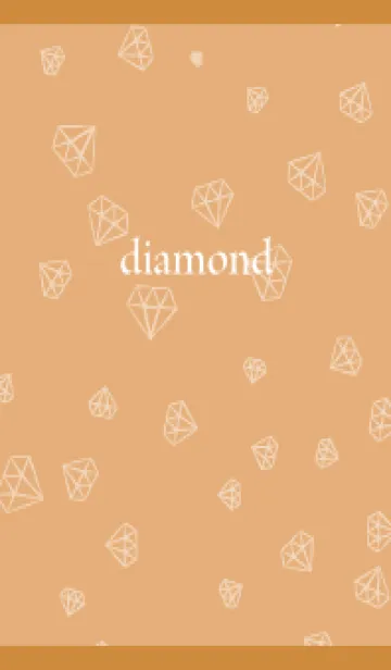 [LINE着せ替え] シンプルダイヤモンド 茶色の画像1