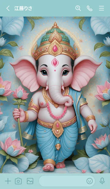 [LINE着せ替え] Ganesha: lucky, have a lot of money(JP)の画像2