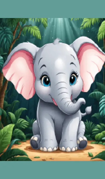 [LINE着せ替え] Cute Thai elephant v.2 (JP)の画像1