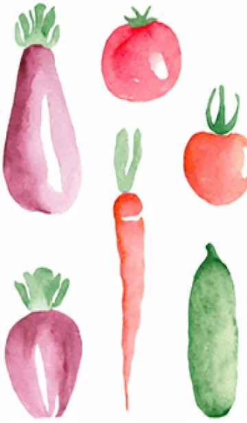 [LINE着せ替え] 【シンプル】お野菜の着せかえ#633の画像1