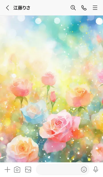 [LINE着せ替え] 薔薇(バラ)の花の着せかえ(R3832)の画像2