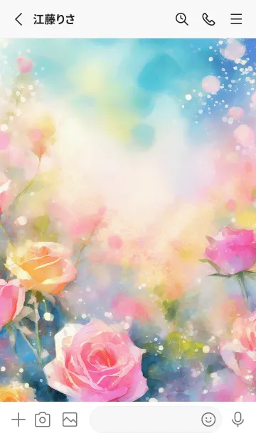 [LINE着せ替え] 薔薇(バラ)の花の着せかえ(R3834)の画像2