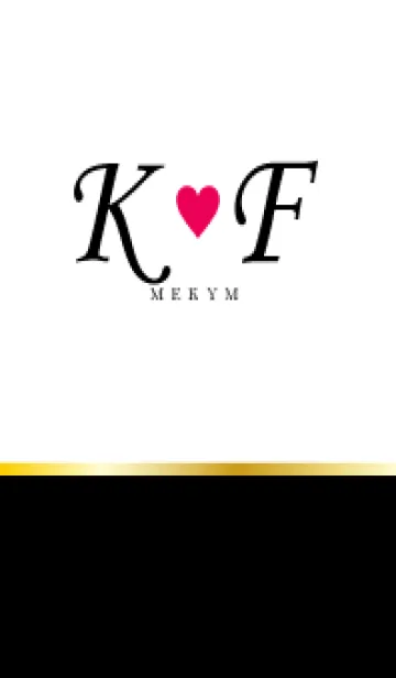 [LINE着せ替え] LOVE INITIAL-K&F イニシャル 11の画像1