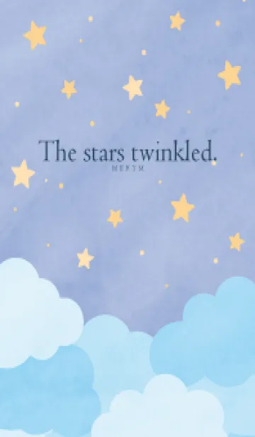 [LINE着せ替え] The stars twinkled - BLUE 25の画像1