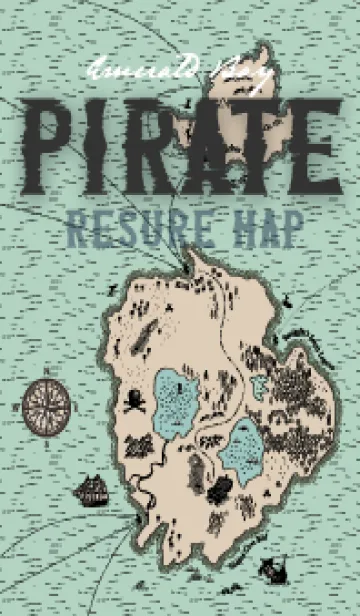 [LINE着せ替え] パイレーツ - 海賊の宝の地図  Emerald Bayの画像1