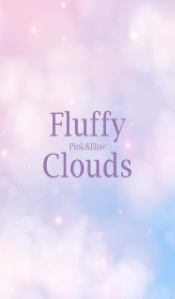 [LINE着せ替え] Fluffy-Clouds Pink&Blue 12の画像1