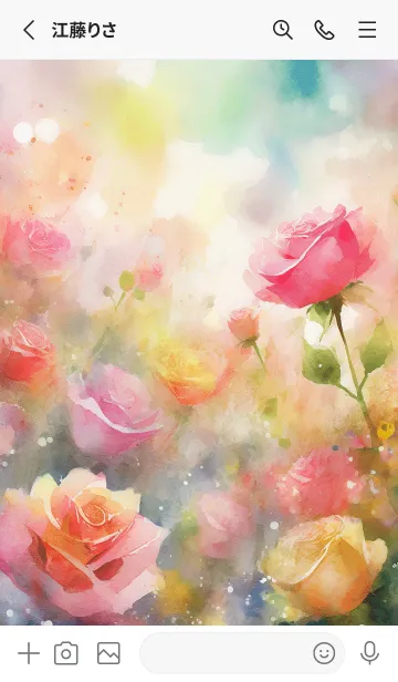 [LINE着せ替え] 薔薇(バラ)の花の着せかえ(R3839)の画像2