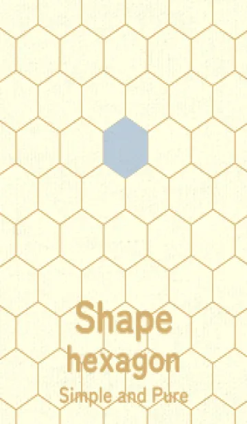 [LINE着せ替え] 六角形のきせかえ パウダーブルーの画像1