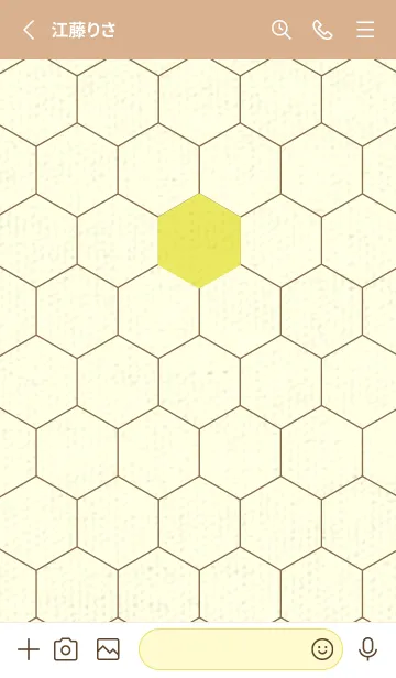 [LINE着せ替え] 六角形のきせかえ ジョーンシトロンの画像2