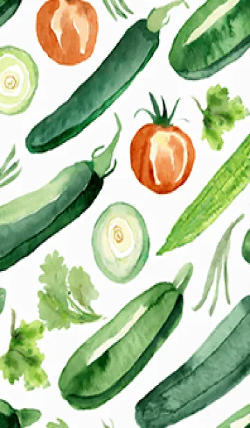 [LINE着せ替え] 【シンプル】お野菜の着せかえ#646の画像1