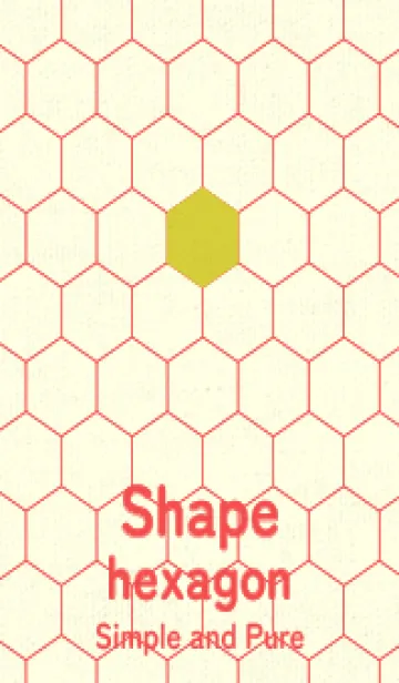 [LINE着せ替え] 六角形のきせかえ 鶸色の画像1