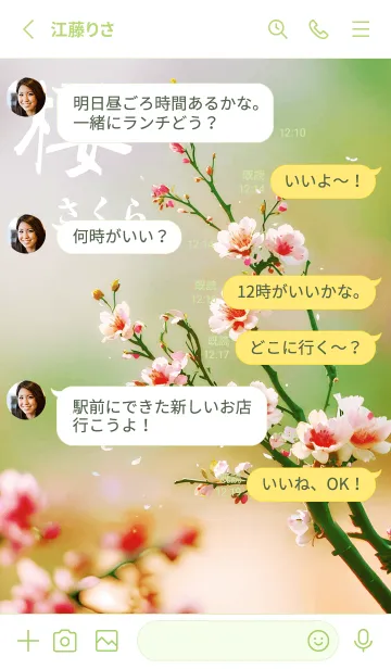 [LINE着せ替え] 日本の超美しい桜(新緑)の画像3