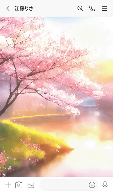 [LINE着せ替え] 優美な春の風景の着せかえ(Spring-540)の画像2