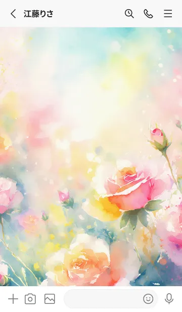 [LINE着せ替え] 薔薇(バラ)の花の着せかえ(R3847)の画像2