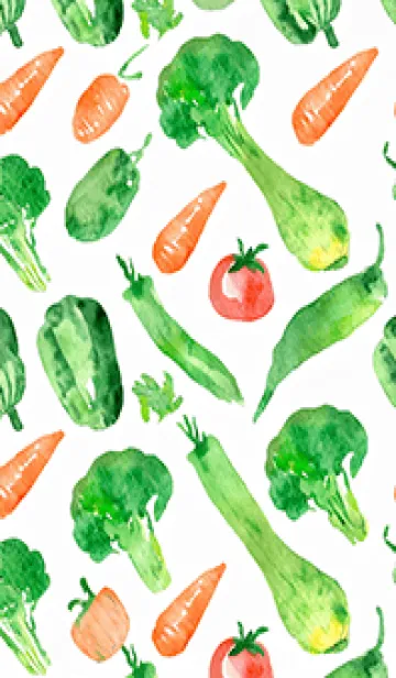 [LINE着せ替え] 【シンプル】お野菜の着せかえ#649の画像1