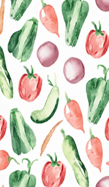 [LINE着せ替え] 【シンプル】お野菜の着せかえ#650の画像1