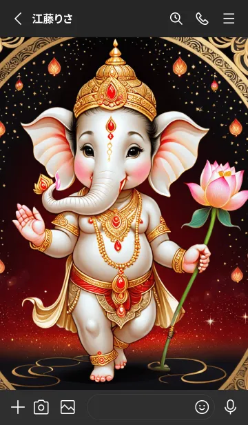 [LINE着せ替え] Red Ganesha : Wealth & Rich  Theme (JP)の画像2