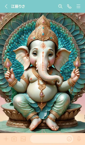 [LINE着せ替え] Love Ganesha Rich & Rich Theme (JP)の画像2