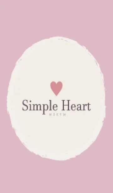 [LINE着せ替え] Simple Heart Dusky Pink-NATURAL 14の画像1